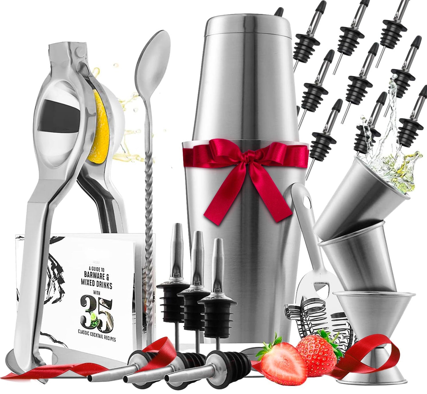 Eatex 28-Piece + Stand Mixology Bartender Kit