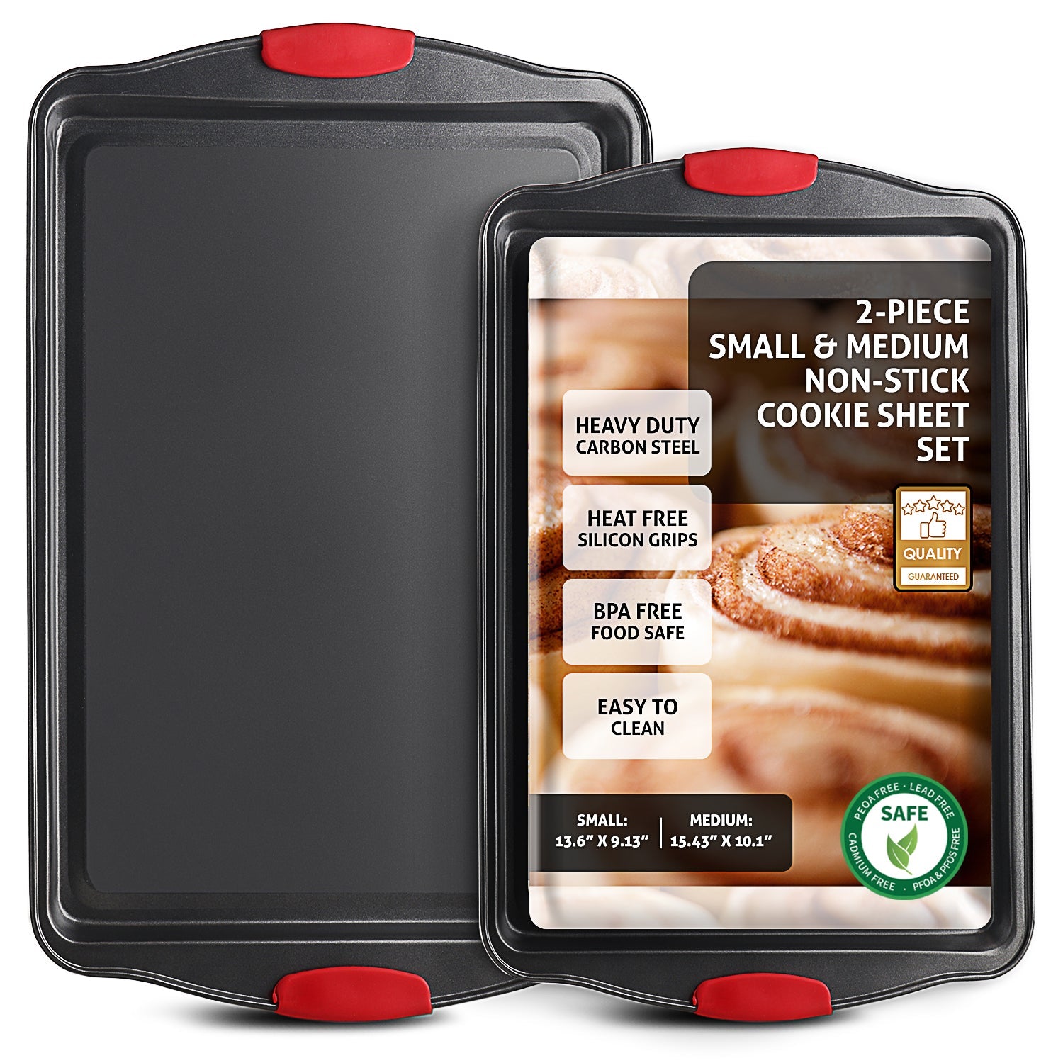 Eatex 2-Piece Small & Medium Baking Sheet Set