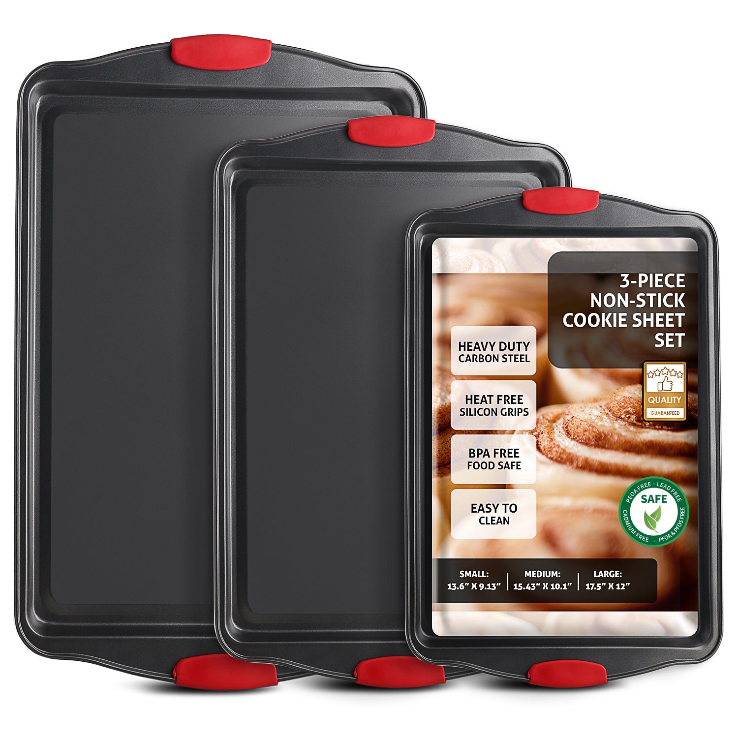 Eatex 3-Piece Baking Sheet Set