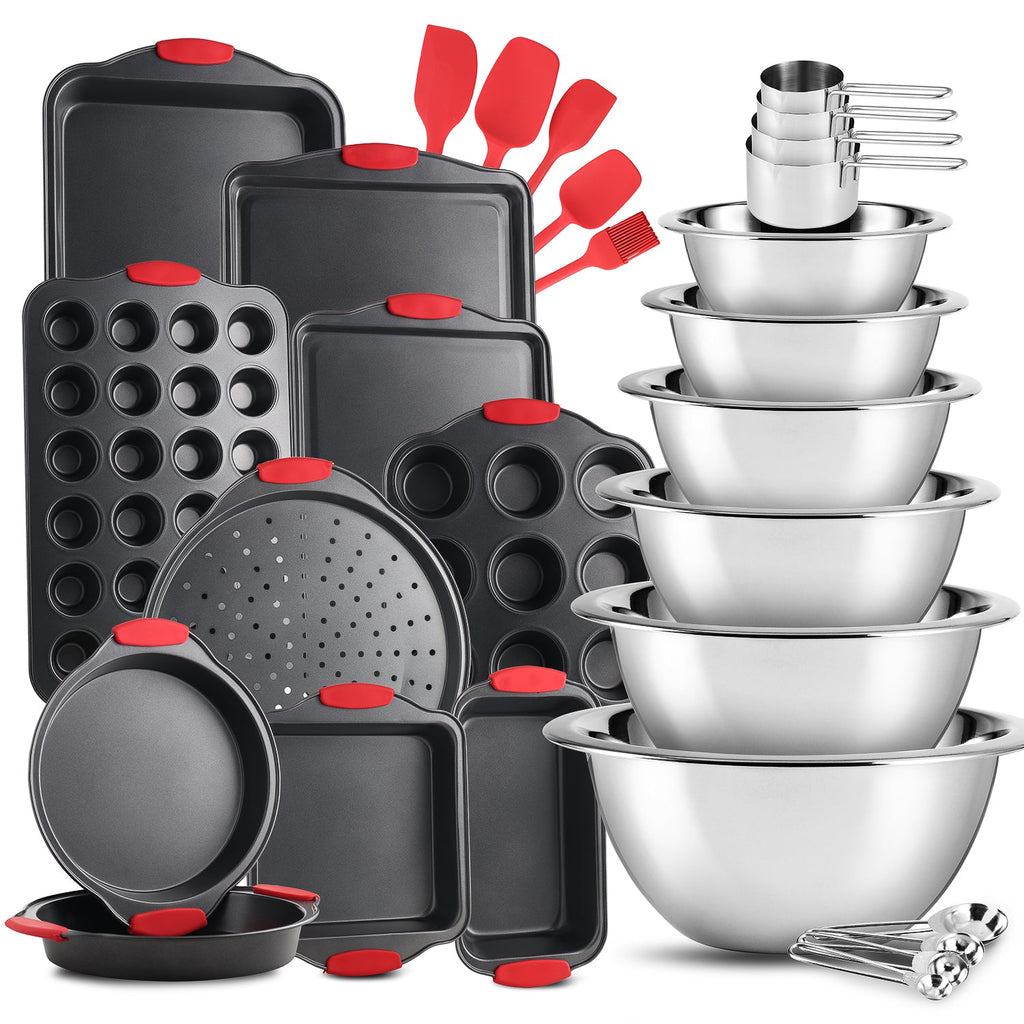 Eatex 15-Piece Bakeware Set with Mixing Bowls
