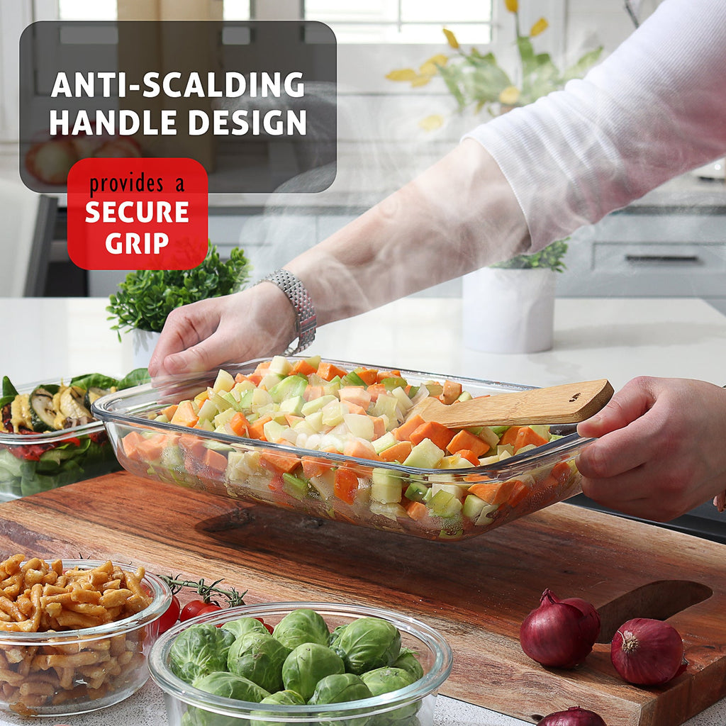 Eatex 4-Pack Deep Glass Casserole Dishes