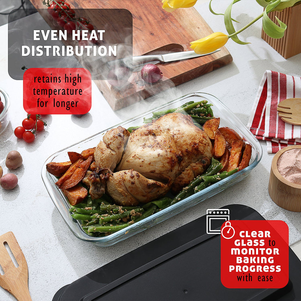 Eatex 4-Pack Deep Glass Casserole Dishes