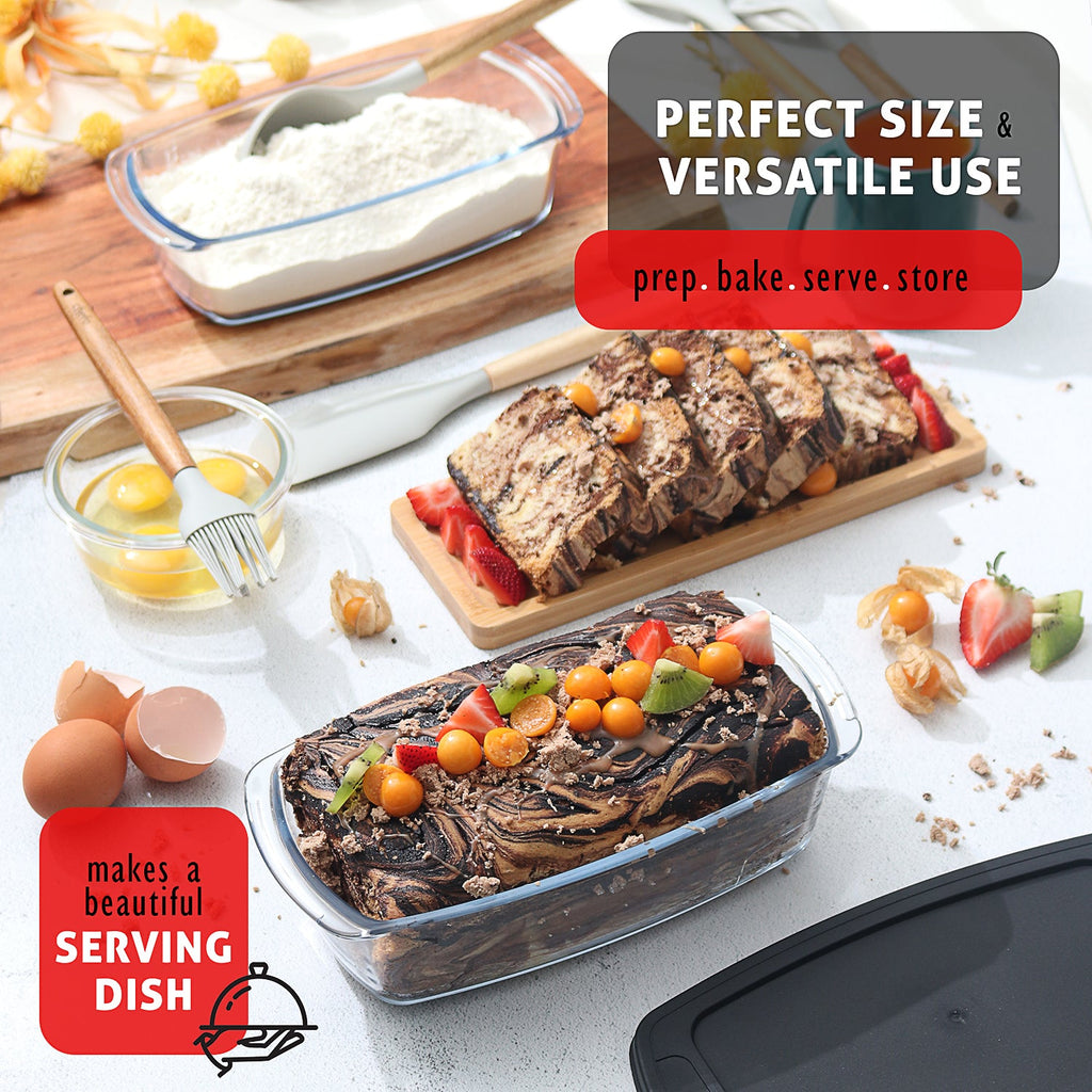 Eatex 3-Pack Glass Loaf Pans