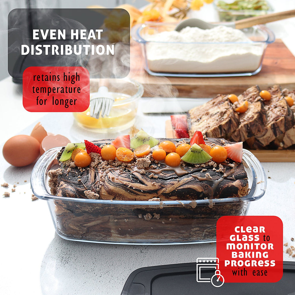 Eatex 3-Pack Glass Loaf Pans