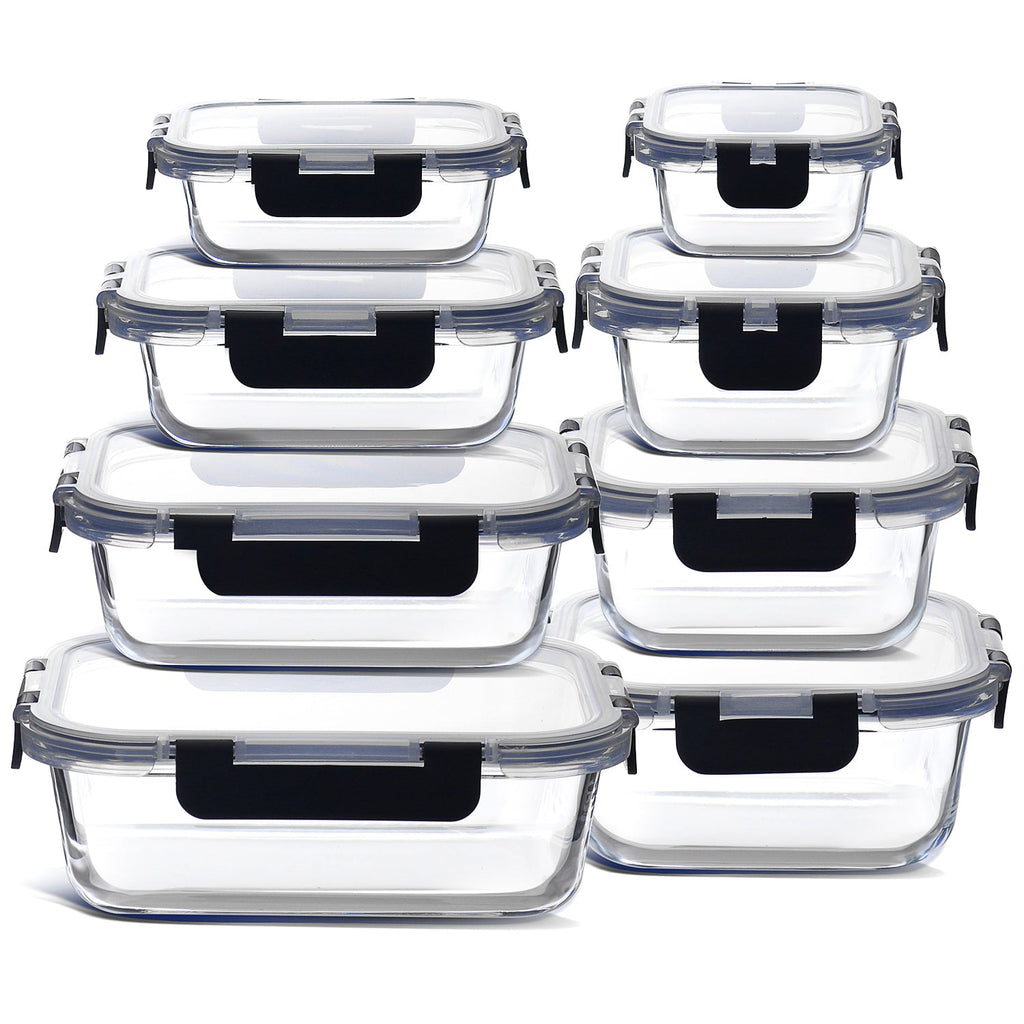 Eatex 8-Pack Glass Storage Containers