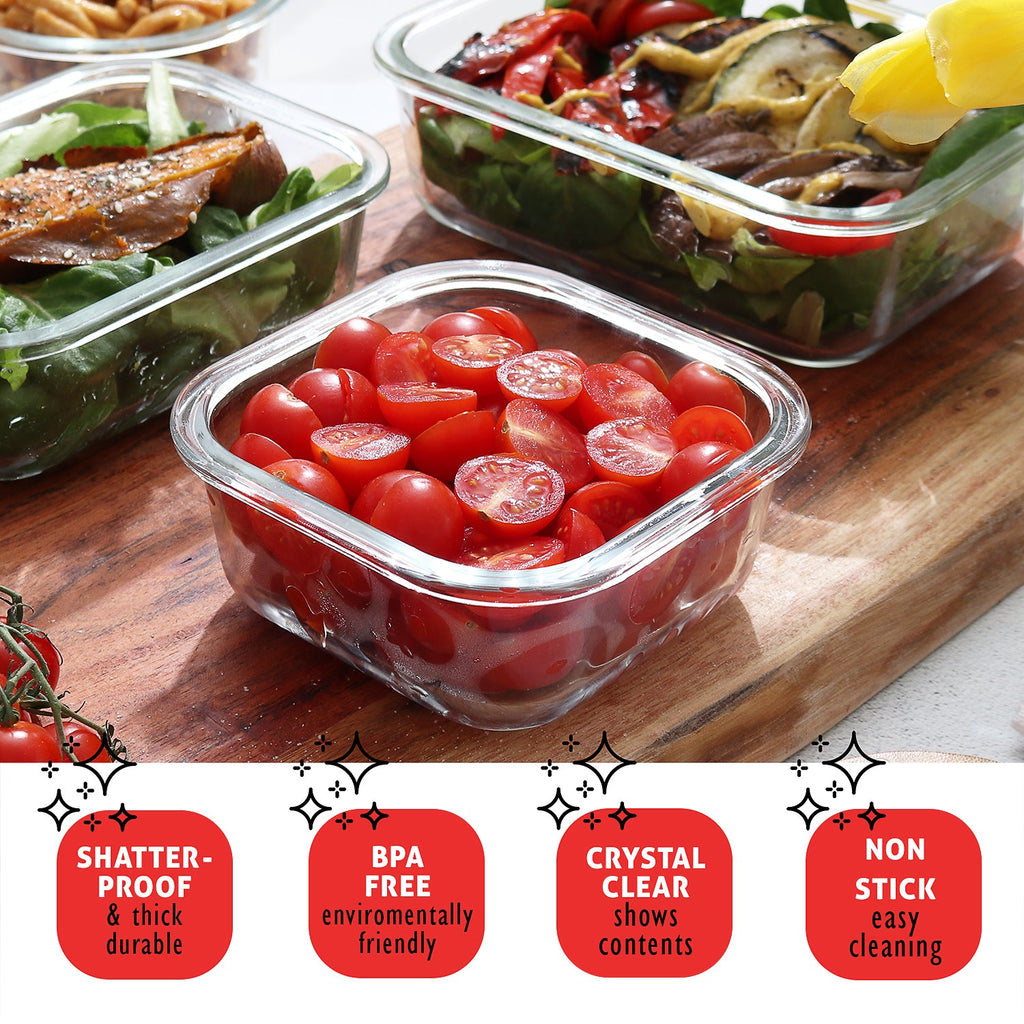 Eatex 8-Pack Glass Storage Containers