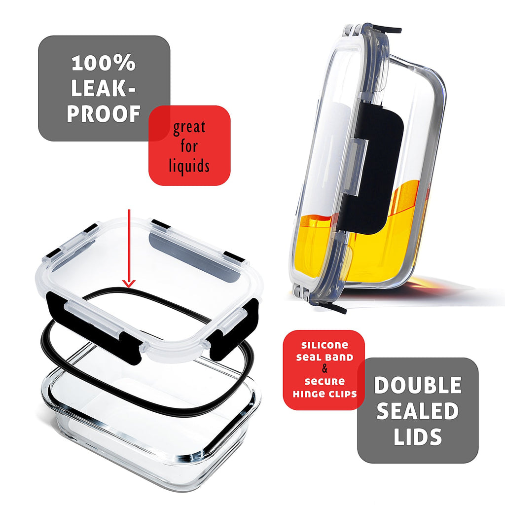 Eatex 8-Pack Glass Storage Containers