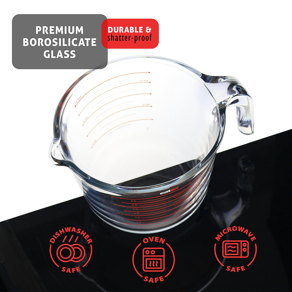 Eatex 3-Piece Glass Measuring Cup Set