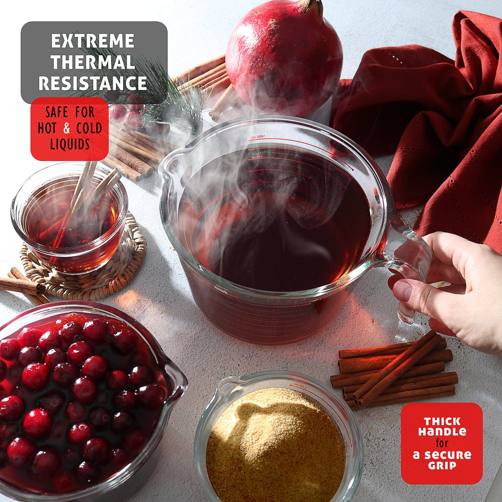 Eatex 3-Piece Glass Measuring Cup Set