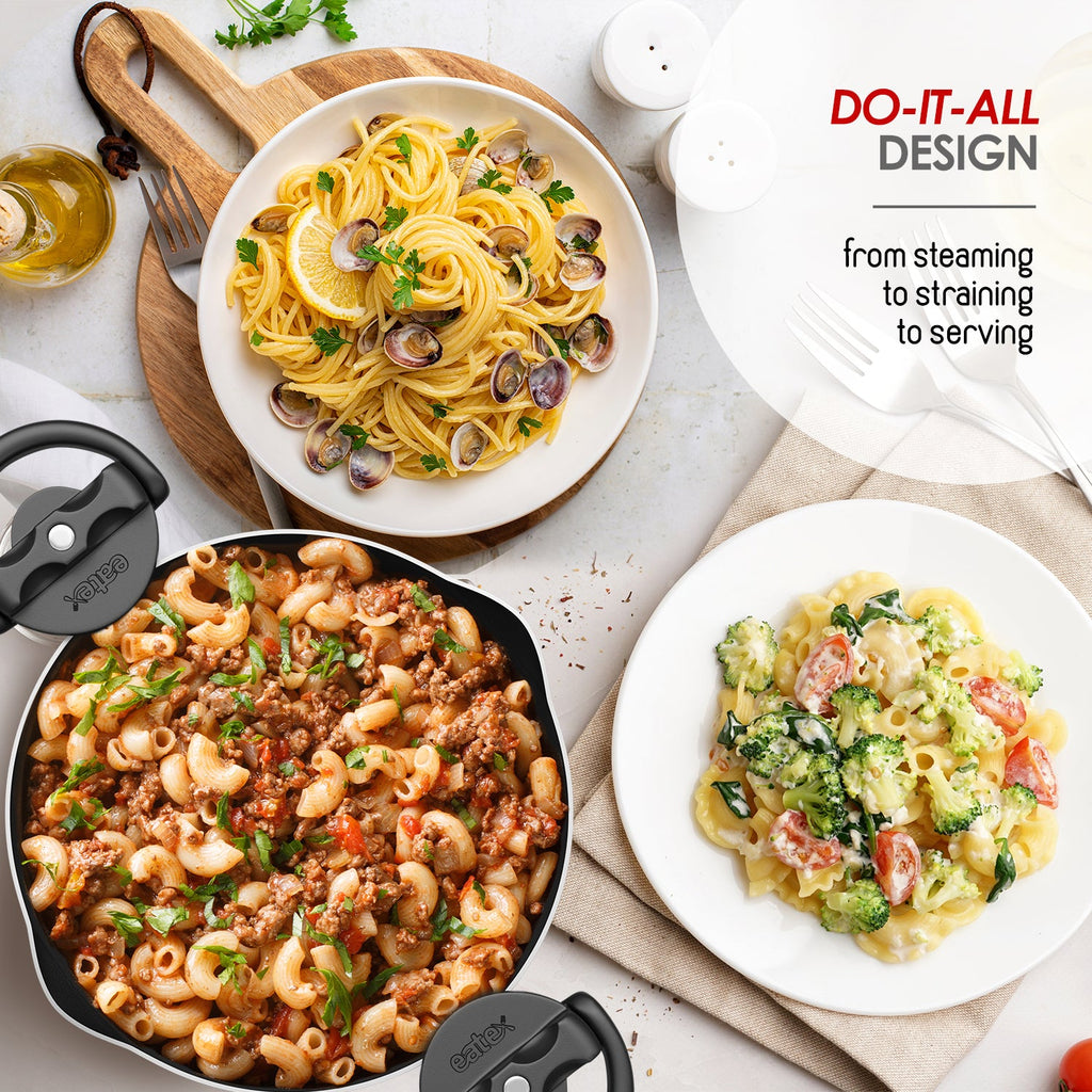 Eatex Pasta Pot with Strainer Lid