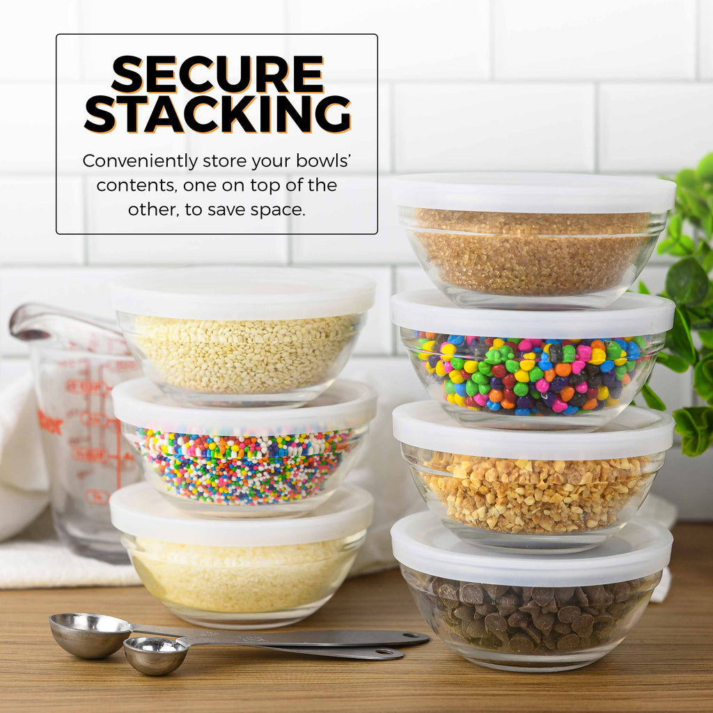 Eatex Small Glass Bowls Set