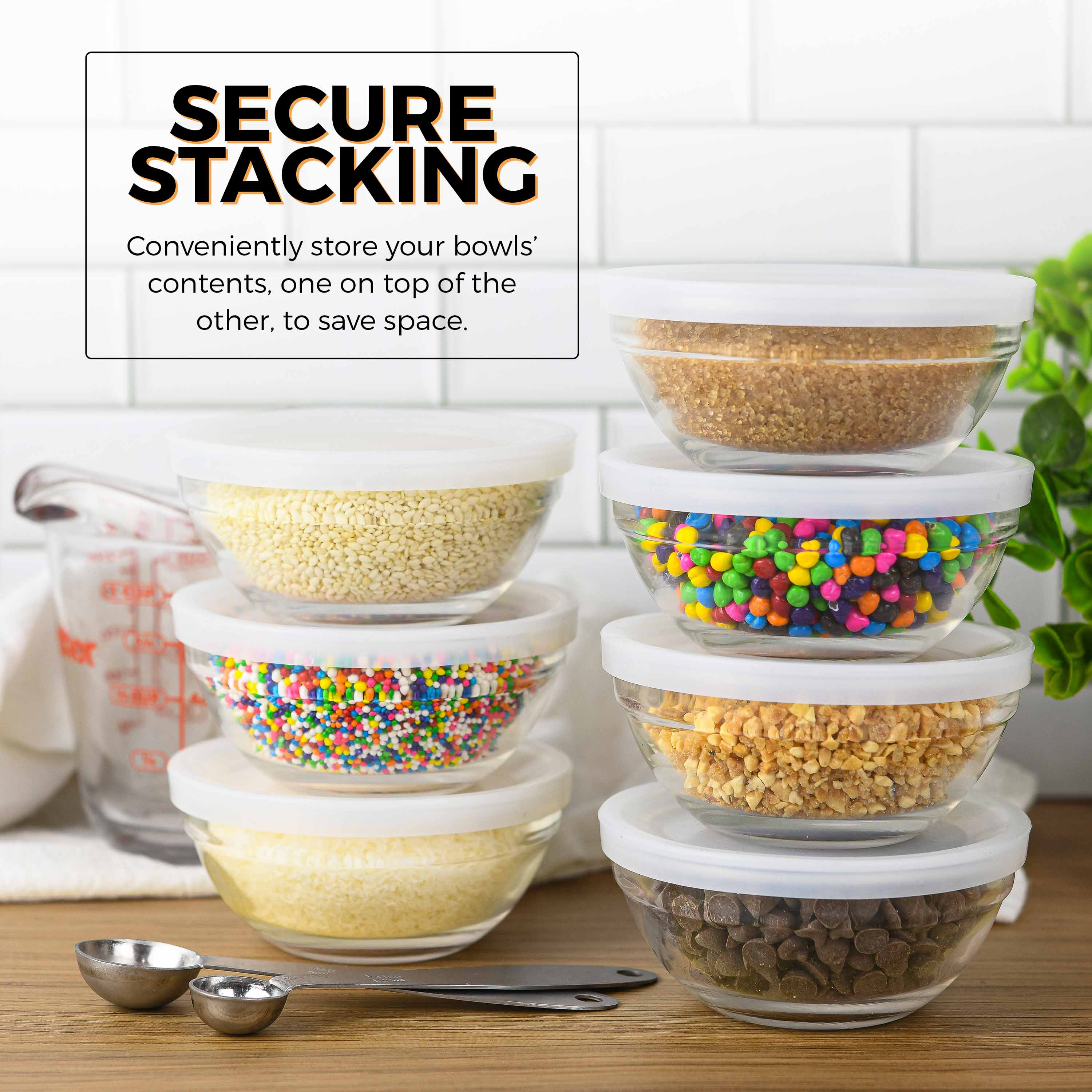 Eatex Small Glass Bowls Set